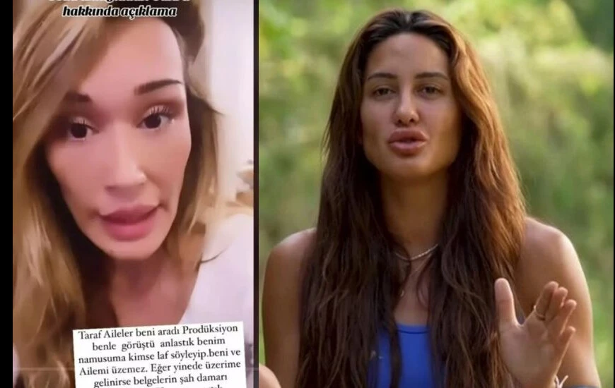 Survivor yarışmacıları Seda Aktuğlu ile Sahra kavgasına <a href=