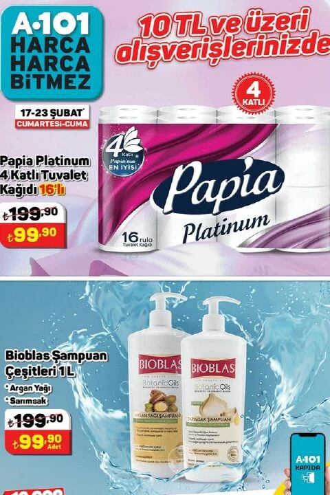 A101 markette kısa ve net indirim! 25 Şubat'a kadar geçerli katalog ürünleri