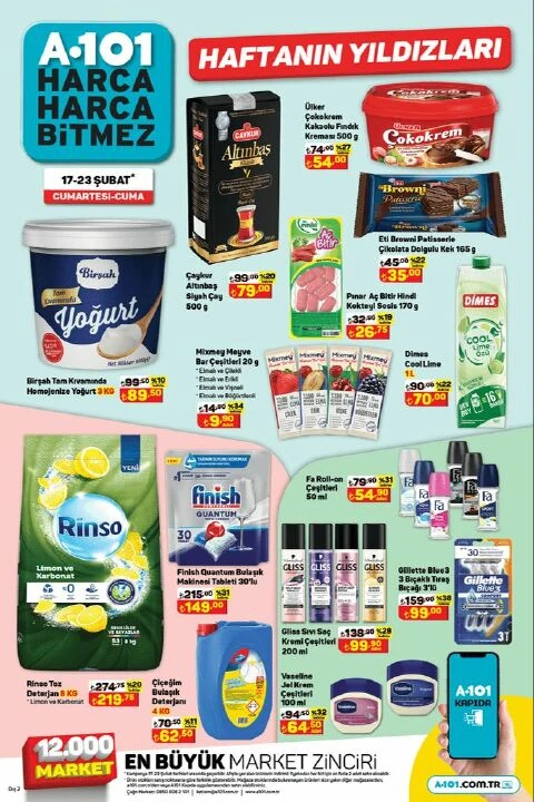 A101 markette kısa ve net indirim! 25 Şubat'a kadar geçerli katalog ürünleri