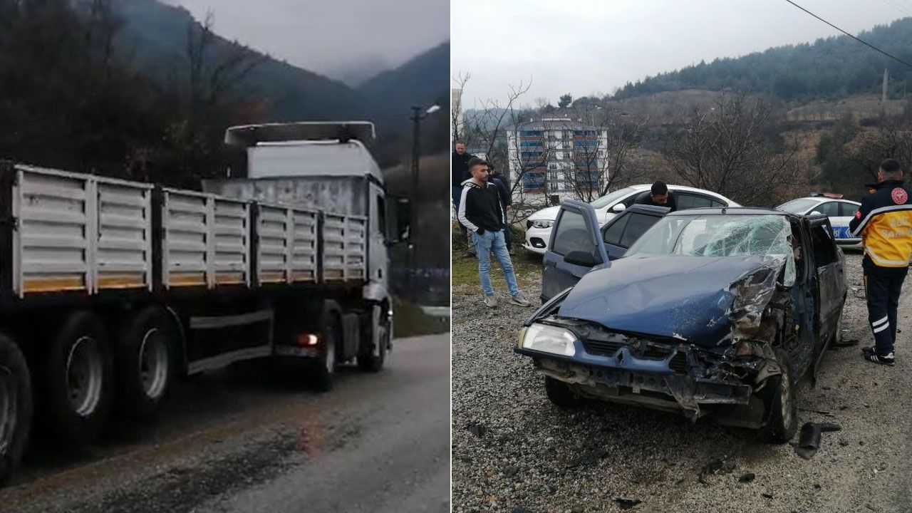 Tokat'ta feci kaza! Otomobil ile tır çarpıştı: 1'i ağır 5 yaralı