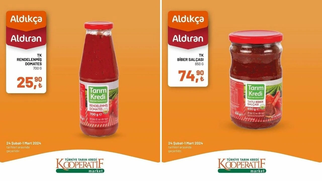 Cumhurbaşkanı Erdoğan'ın fiyatları indirin demişti! Tarım Kredi Kooperatif Marketlerde Ramazan fırsatlarında 24 Şubat-1 Mart dana kıyma 138 TL