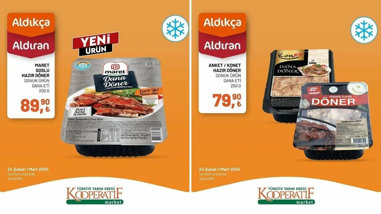 Cumhurbaşkanı Erdoğan'ın fiyatları indirin demişti! Tarım Kredi Kooperatif Marketlerde Ramazan fırsatlarında 24 Şubat-1 Mart dana kıyma 138 TL