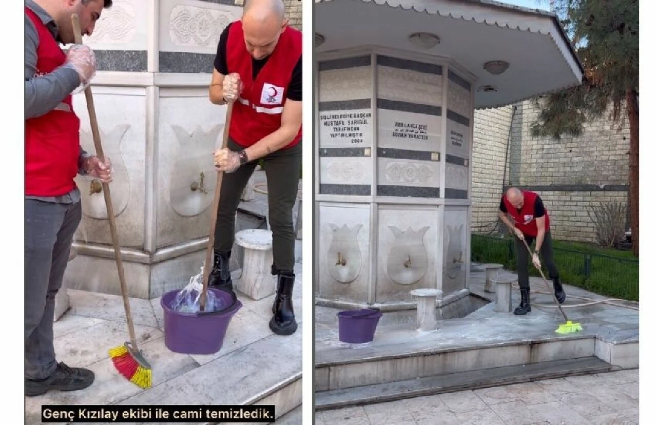 Foşur foşur Cem Özkök, Kızılay ile bir oldu! Gönülleri mest eden temizlik - 1. Resim