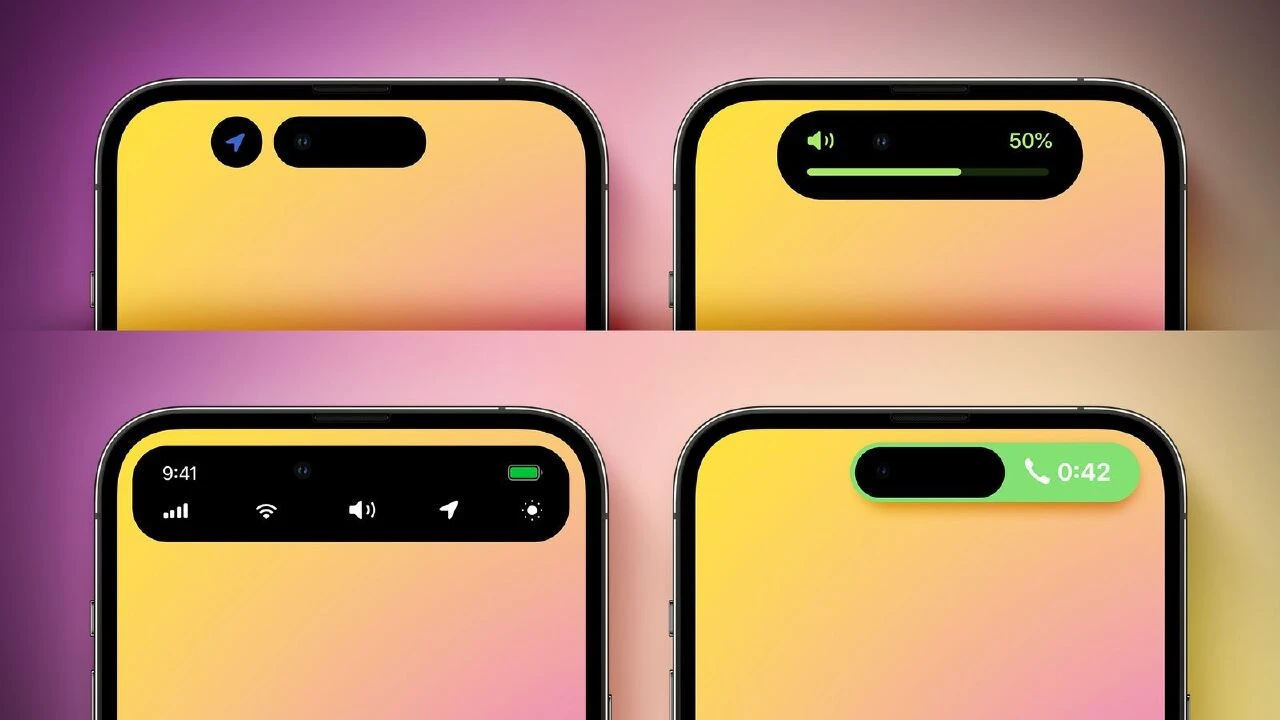 iPhone 15'in 'Dynamic Island' özelliği ilk başta böyle tasarlanmış - 2. Resim