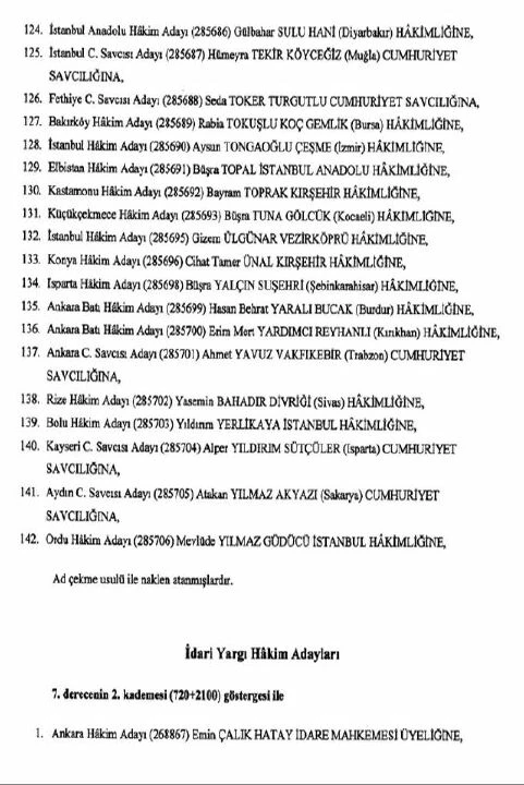 Son dakika: HSK atama kararları Resmi Gazete'de yayımlandı - 7. Resim