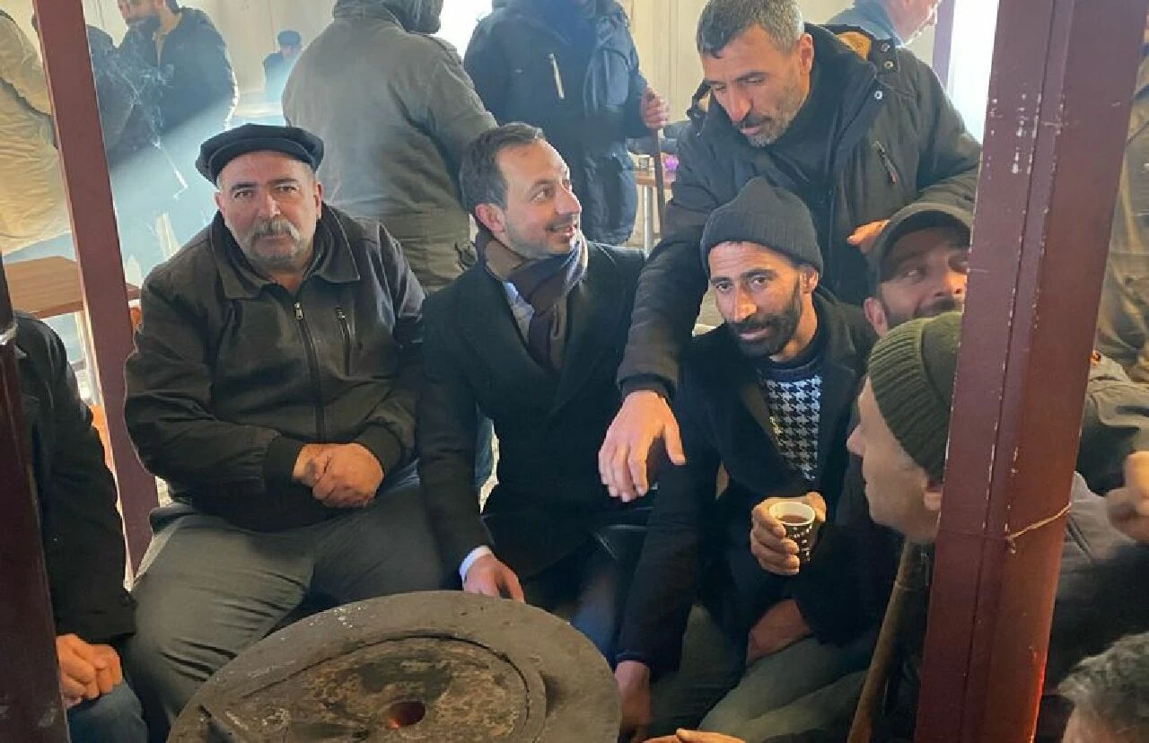 Deva Partisi Ardahan Başkan Adayı Halil Kaçar, üreticileri dinledi