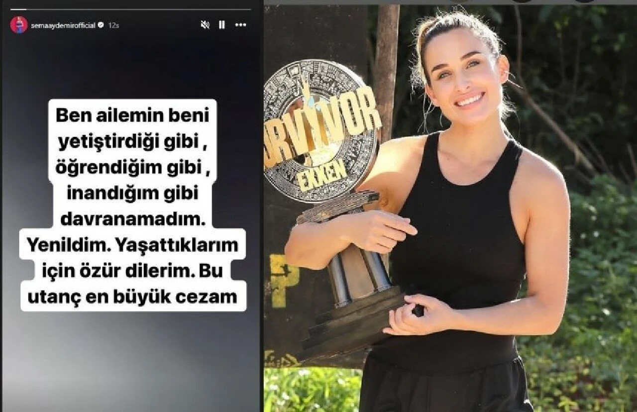 Survivor yarışmasından diskalifiye olan Sema'dan ilk paylaşım - 1. Resim