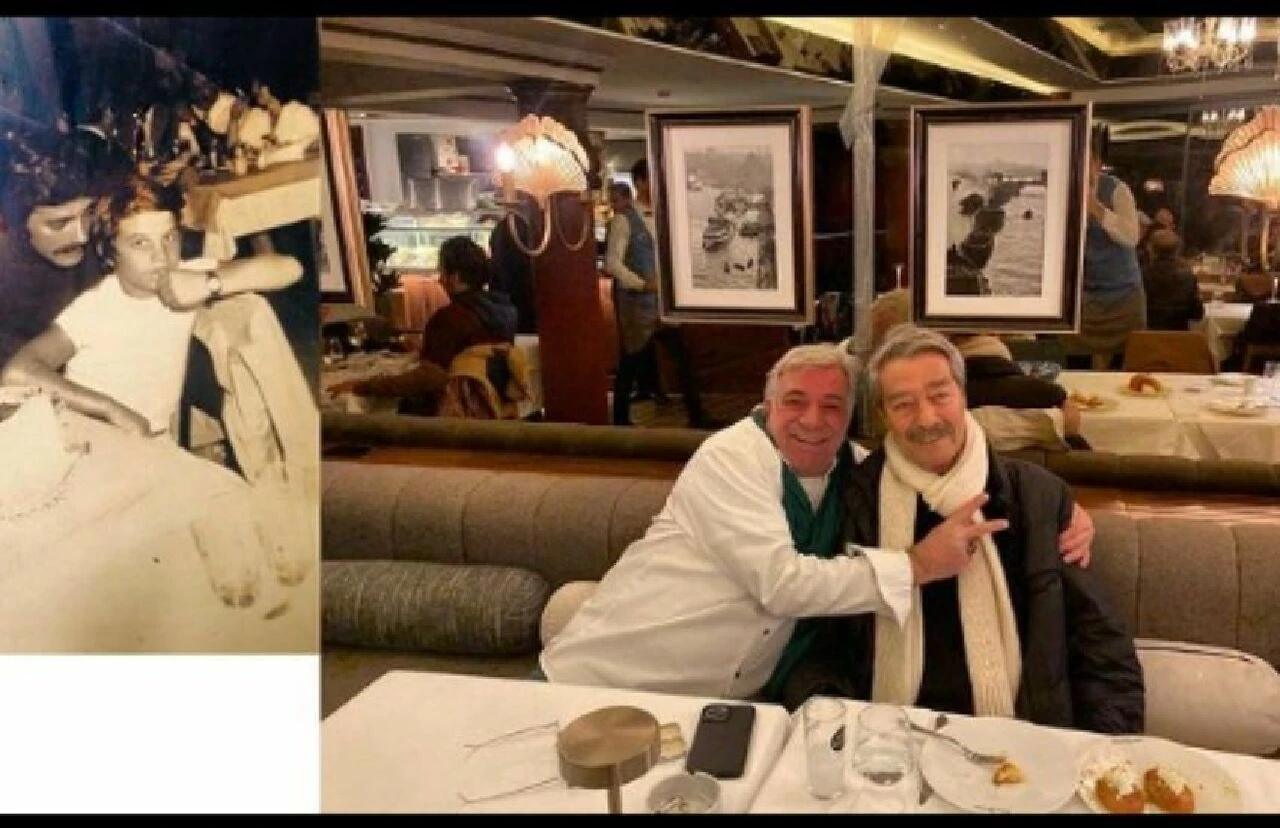Kadir İnanır'dan 50 yıl sonra aynı poz! Gönderiye beğeni yağdı - 1. Resim