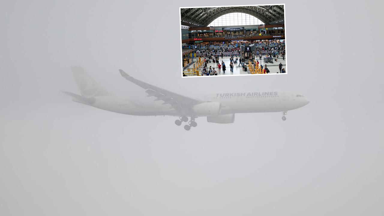 Sabiha Gökçen Havalimanı&#039;na sis engeli: Uçuşlar iptal edildi