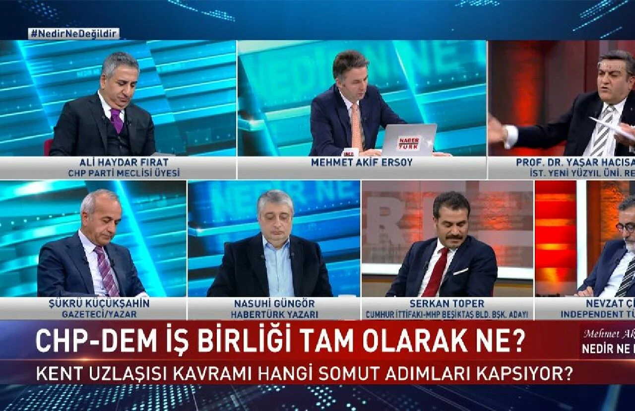 CHP'li üyeden DEM Parti ile ittifak isyanı! Canlı yayını terk etti - 1. Resim