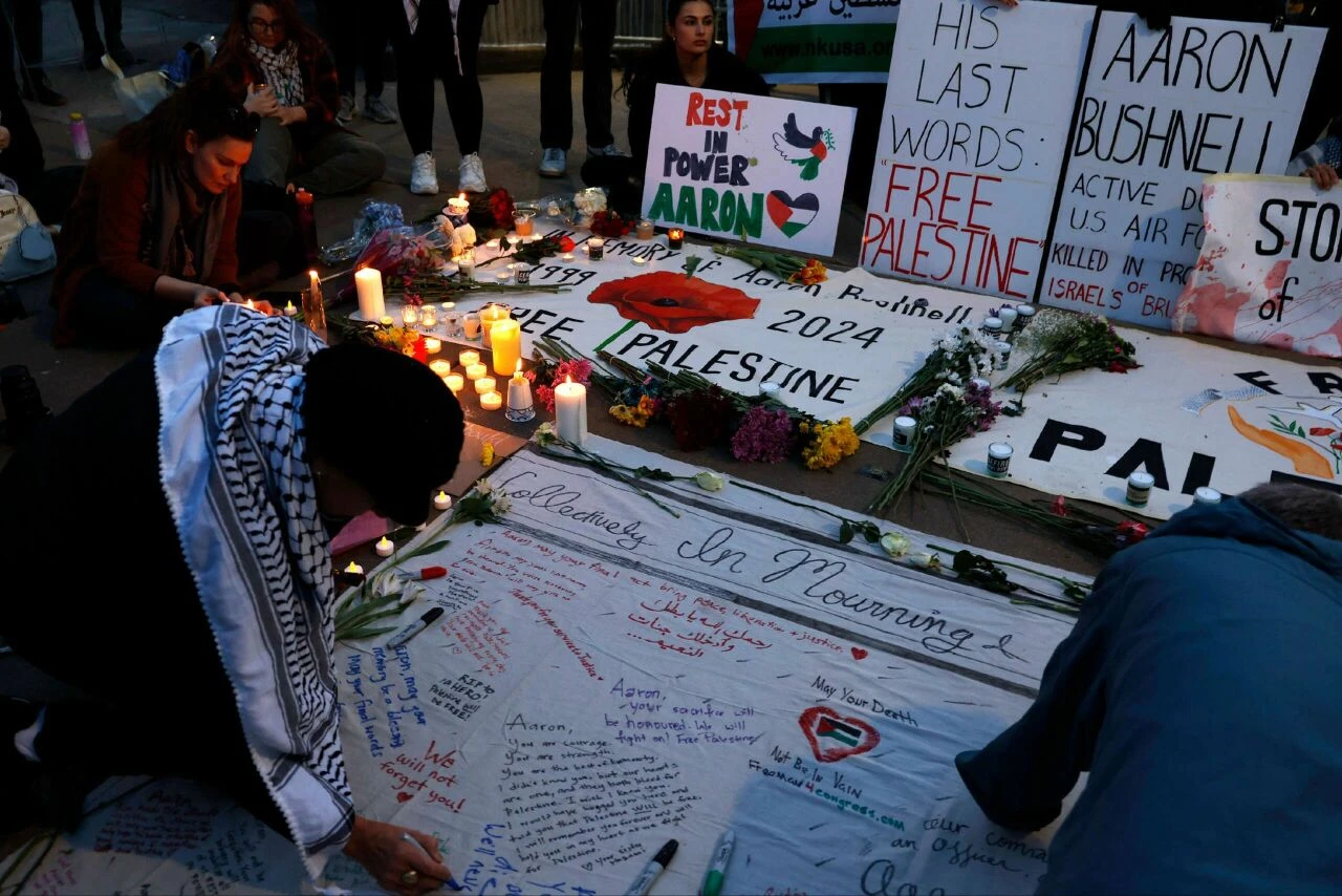 ABD'li asker Aaron Bushnell'in vasiyetindeki Filistinli çocuk detayı! ''Hükümetlerimiz masumları katletti'' - 1. Resim