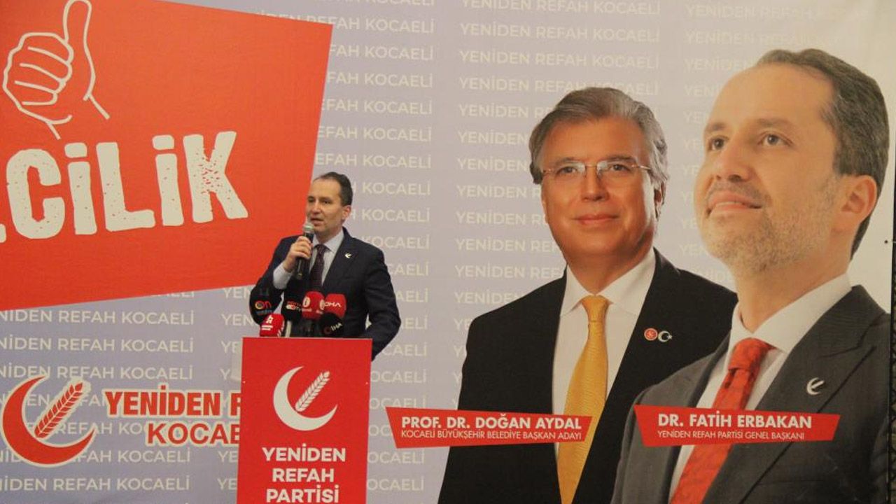 YRP lideri Erbakan Kocaeli’nde: En büyük ikinci siyasi parti haline geleceğiz
