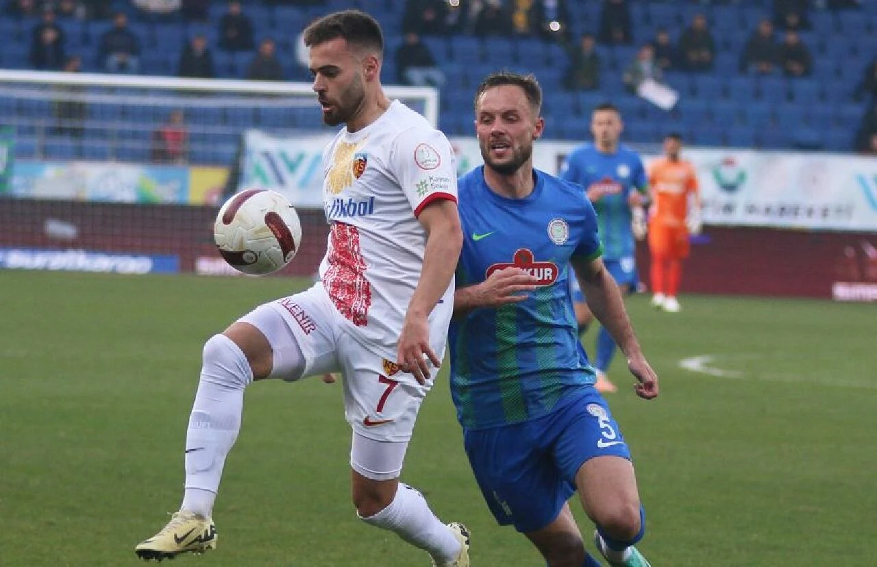 Çaykur Rizespor kötü gidişe Kayserispor maçında son verdi