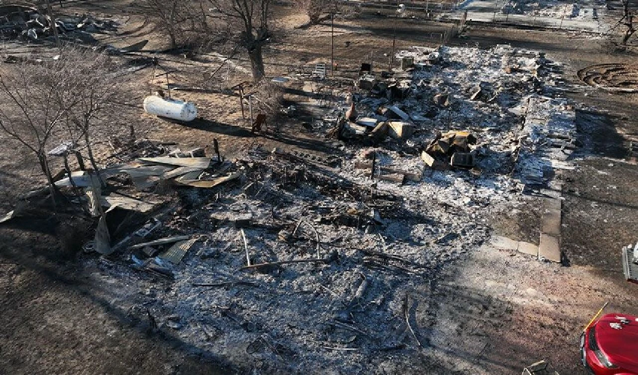 Teksas'taki orman yangını kontrol altına alınamıyor! 2 ölü - 3. Resim