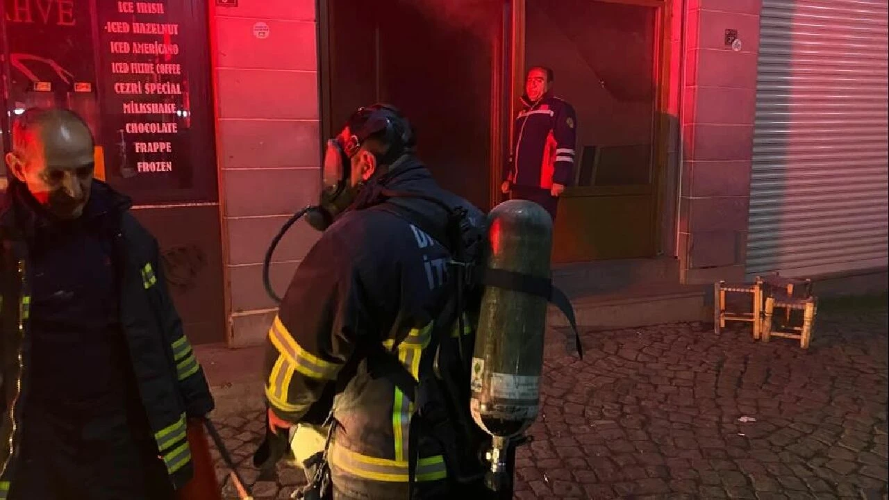 Diyarbakır’da çayevinde yangın
