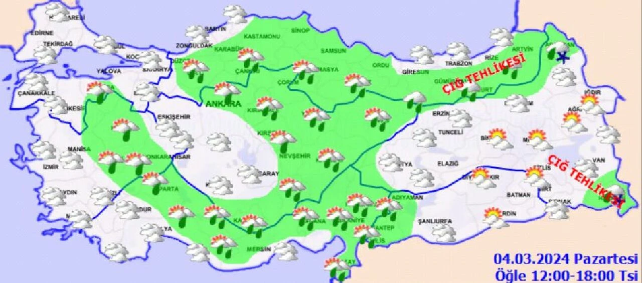 Mart sağanakla geldi: Bulutlu ve puslu hava bizi bekliyor! İşte 4 Mart hava durumu tahmini