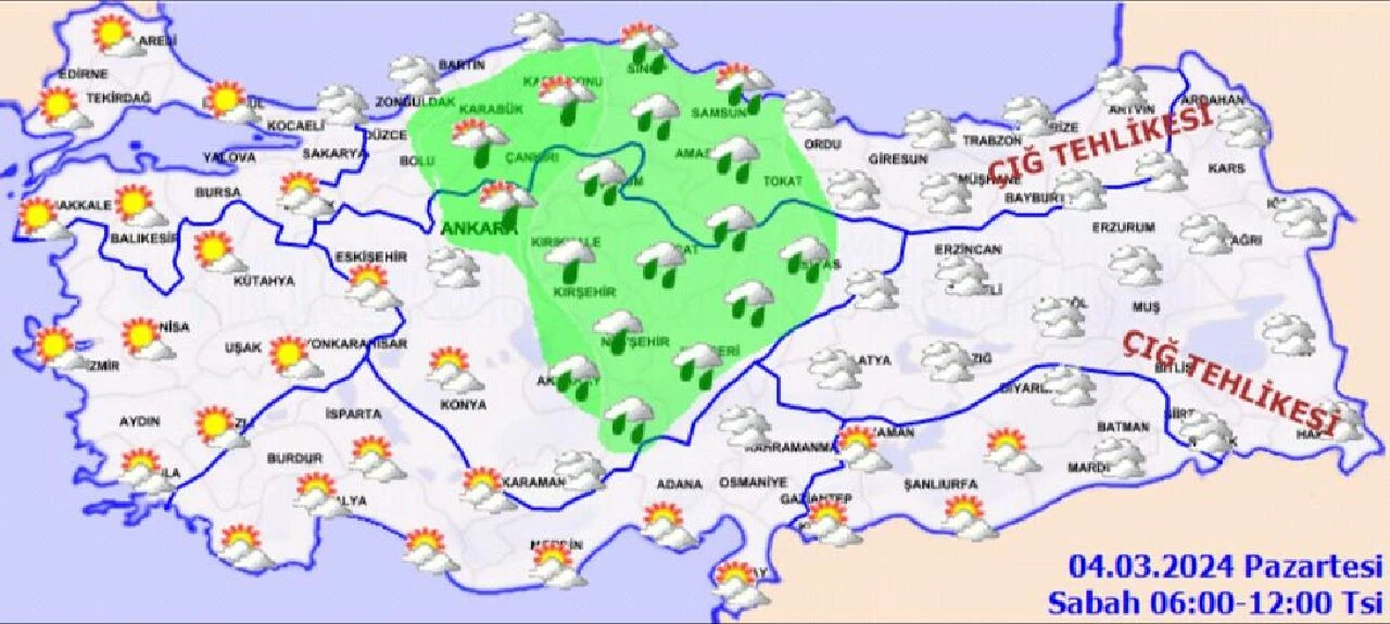 hava durumu Mart sağanakla geldi: Bulutlu ve puslu hava bizi bekliyor! İşte 4 Mart <a href=