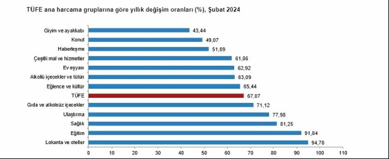 Son dakika! TÜİK açıkladı, şubatta enflasyon beklentileri aştı