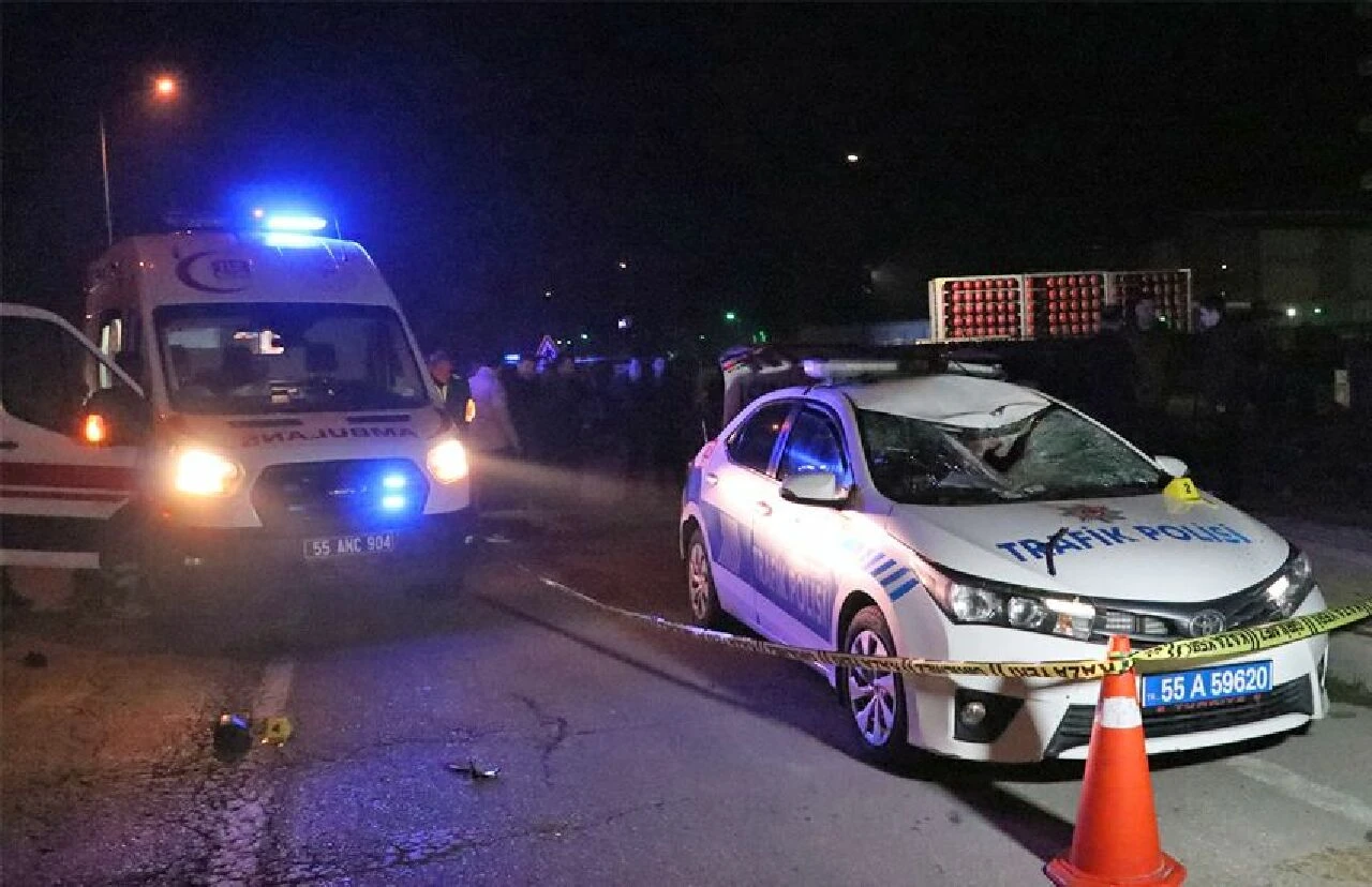 Samsun'dan acı veren haber... Kazadan kaçan zanlı aracıyla çarptığı polisi şehit etti!