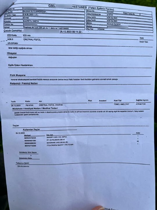 Yanlış sünnet edilen bebeğin hayatını kararttılar: İki delikten idrar yapıyor - 3. Resim