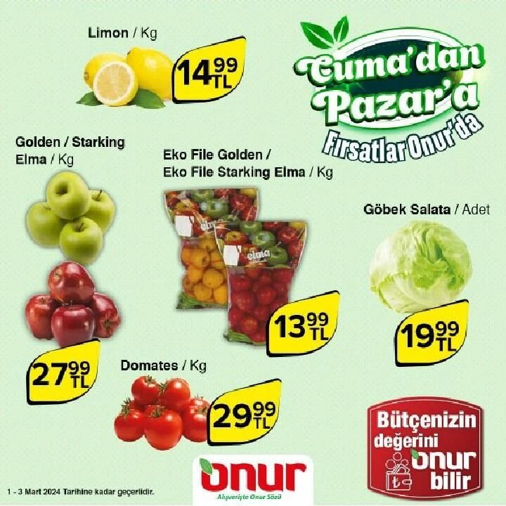 Zam girdabından çıkaran çılgın indirimler başladı! İşte Onur Market kataloglarında bayram ettiren fiyatlar