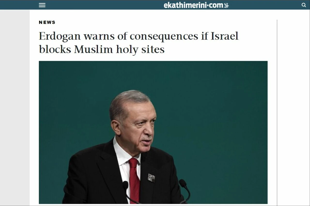 Cumhurbaşkanı Erdoğan'ın İsrail'e uyarı mesajı dış basında yankılandı: Ciddi sonuçları olur - 1. Resim