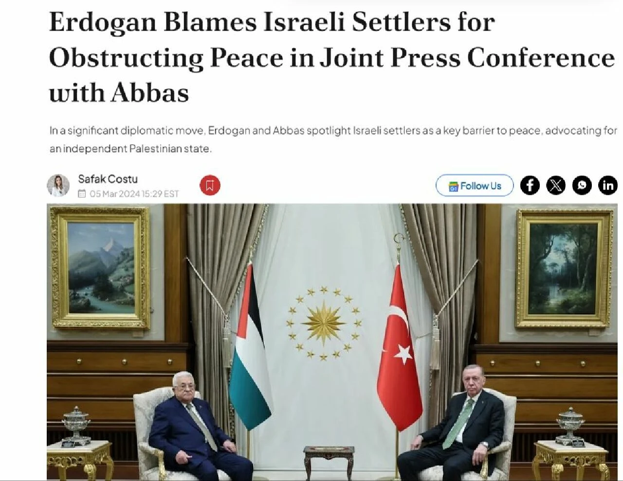 Cumhurbaşkanı Erdoğan'ın İsrail'e uyarı mesajı dış basında yankılandı: Ciddi sonuçları olur - 3. Resim