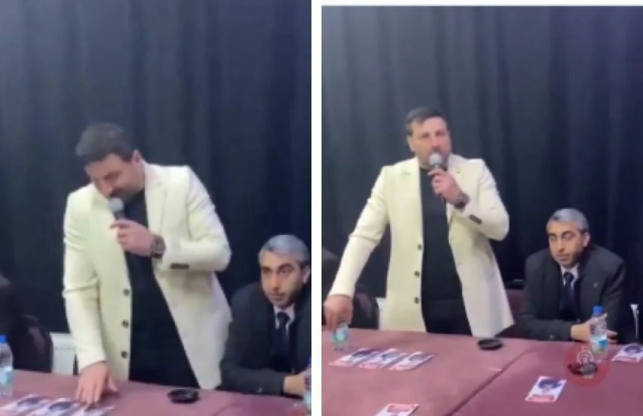 Yeniden Refah Partisi Düzce adayı Davut Güloğlu tartıştığı vatandaşın üzerine yürüdü