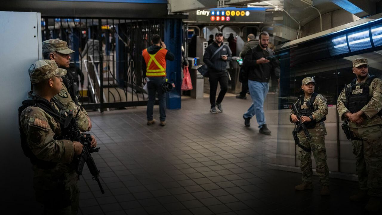 Polis yetmedi New York metrolarını asker korumaya başladı