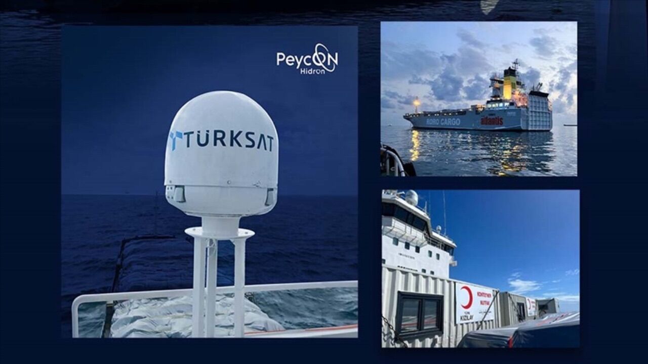 Türk Kızılay&#039;ın Gazze&#039;ye yardım gemisinin iletişim altyapısı Türksat&#039;a emanet