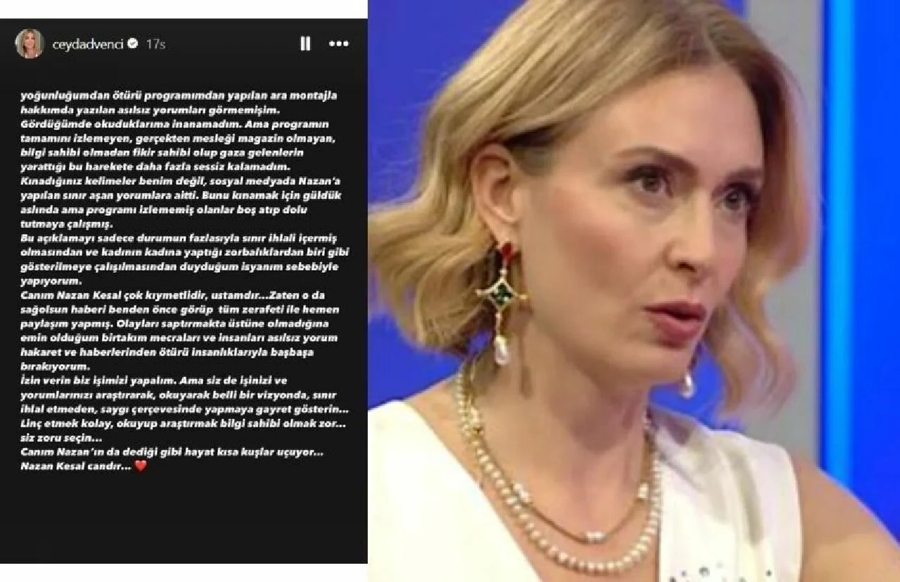 Nazan Kesal'a söylediği söz tepki toplamıştı! Ceyda Düvenci öfke kustu