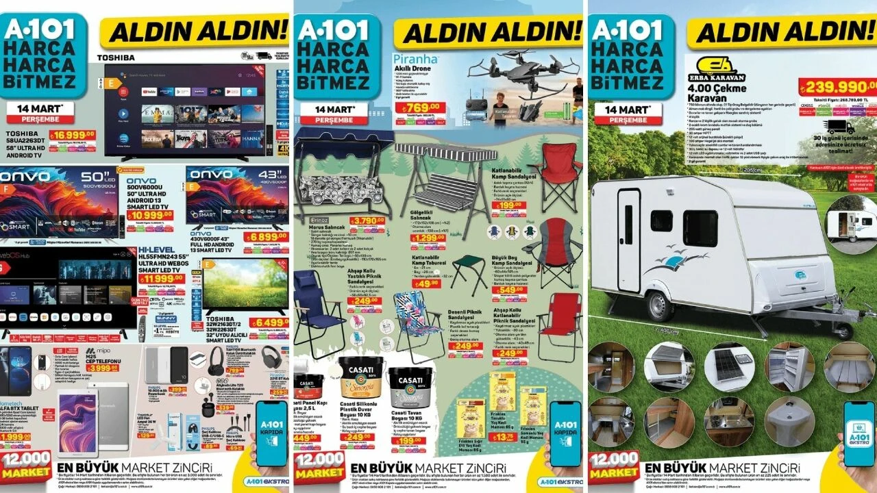 A101'e hem çekme karavan hem de elektrikli Moped geliyor! 14 Mart kataloğuna indirim bereketi yağdı - 1. Resim
