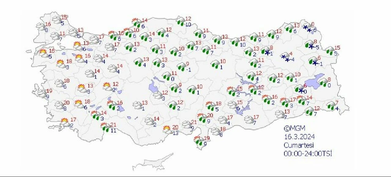 Bu hafta sonu yağmur var mı, hava nasıl olacak? 16-17 Mart İstanbul, Ankara hava durumu