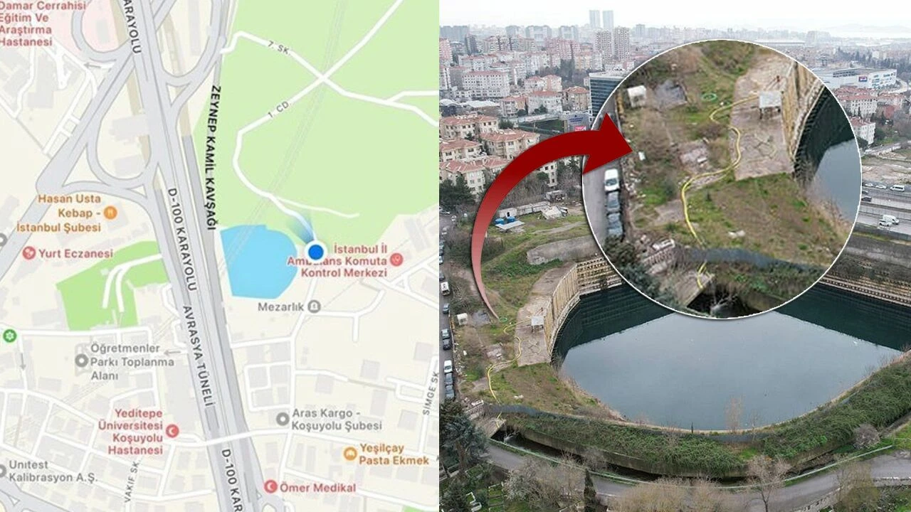 Google Maps'in göl olarak algıladığı hafriyat alanı tahliye ediliyor  - 1. Resim