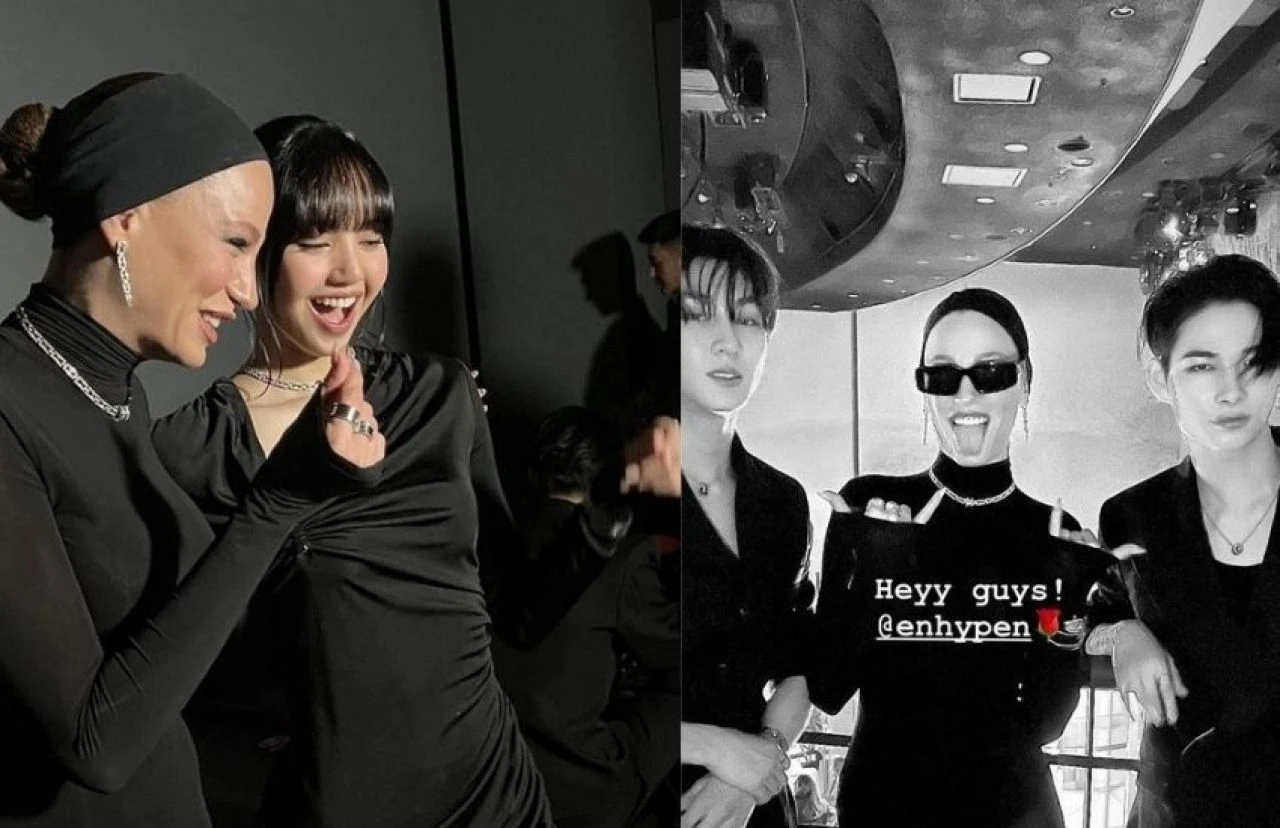 Serenay Sarıkaya'nın Kore kalbi olay oldu! Koreli yıldızlarla 'Heyy Guys' paylaşımı - 2. Resim