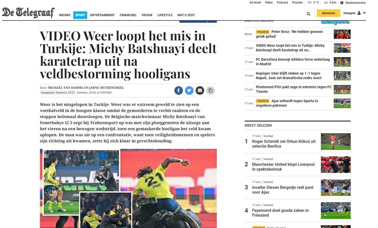 Trabzonspor-Fenerbahçe maçı dünya basınında! Rezalet sınırları aştı... 