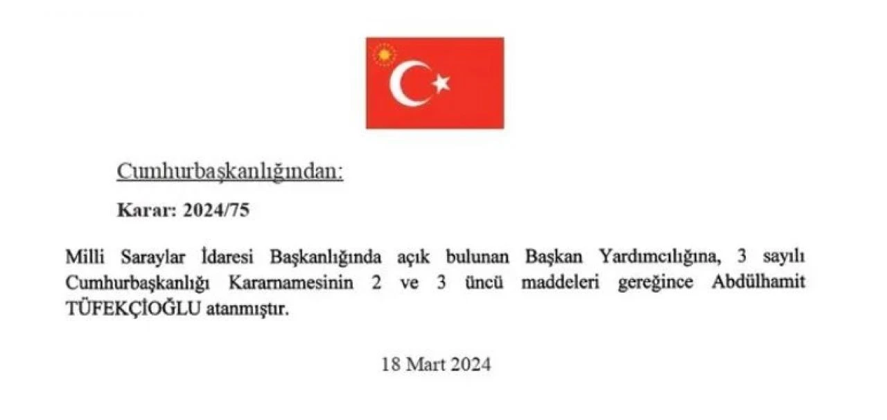 18.03.2024 Resmi Gazete kararları... Erdoğan imzalı atamalar  - 3. Resim
