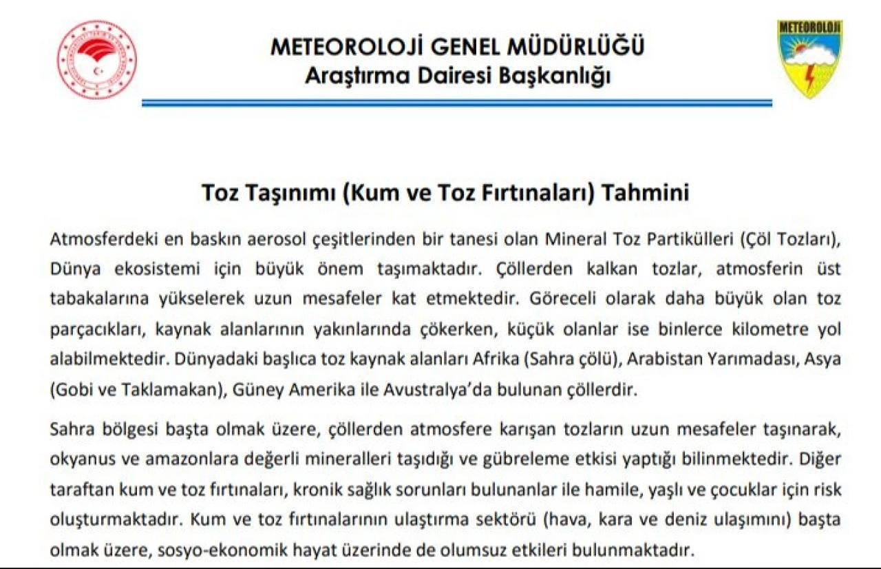 Afrika'dan gelip Akdeniz'den giriş yapacak! Meteoroloji'den uyarı: Göz nezlesi ve hapşırma belirtilerine dikkat - 3. Resim