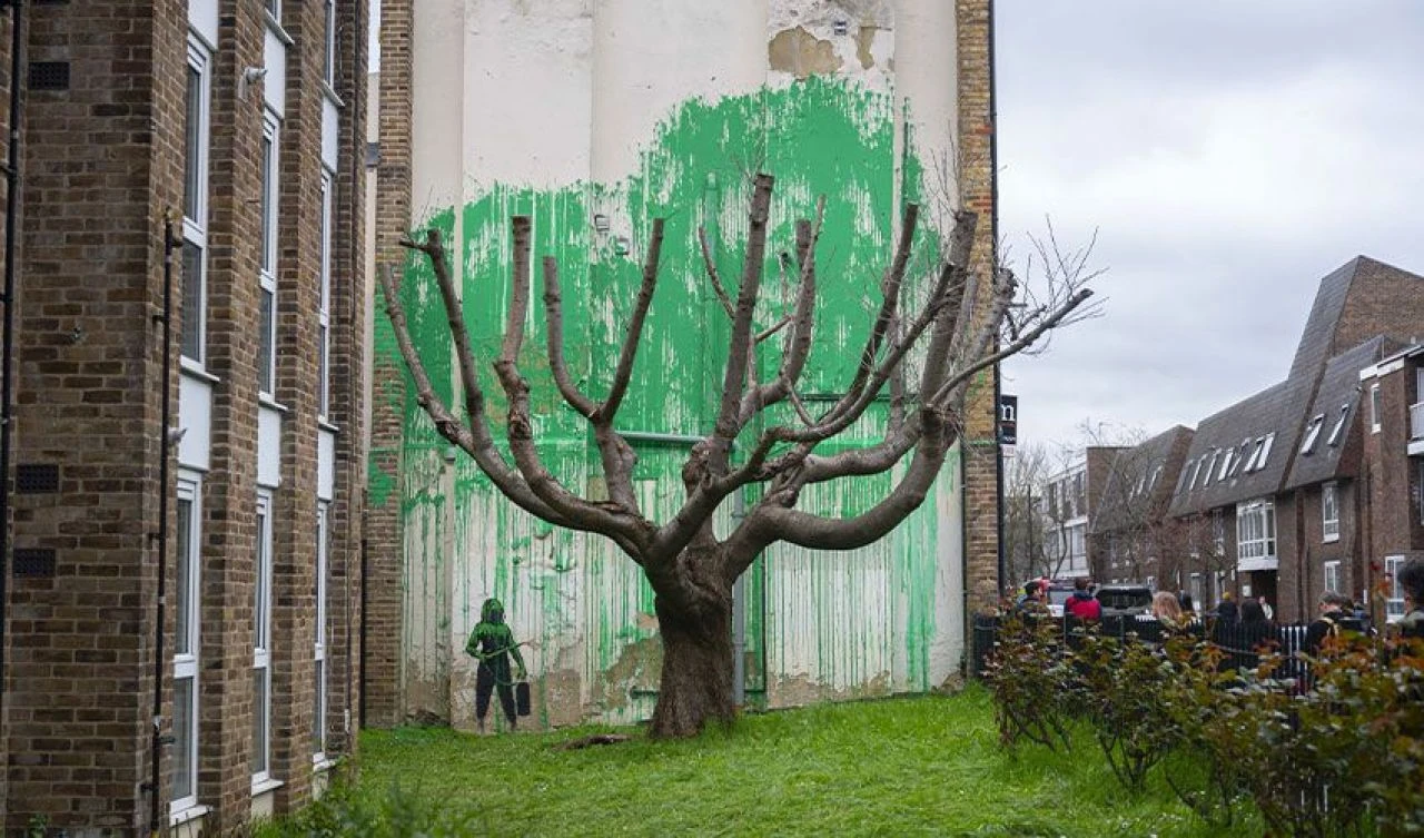 Dünyanın en gizemli kişisi ama bir o kadar da tanınıyor! Bansky eseriyle ortaya çıktı - 3. Resim