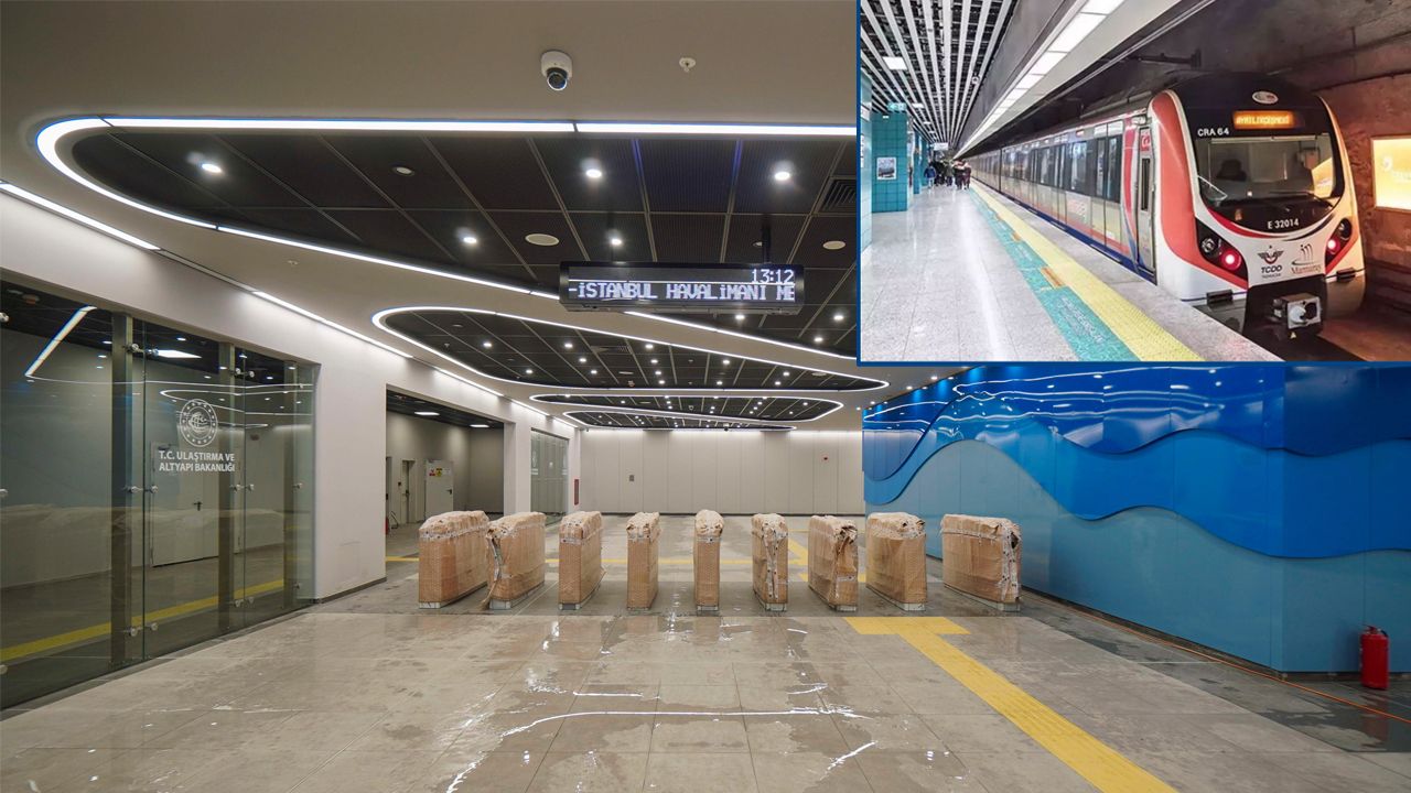 İstanbul&#039;a yeni metro hattı! 8 dakikada havalimanına... Bugün açılıyor