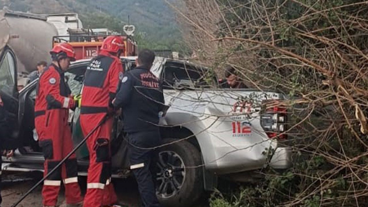 Orman İşletme Müdürlüğü aracı kaza yaptı: 3 yaralı