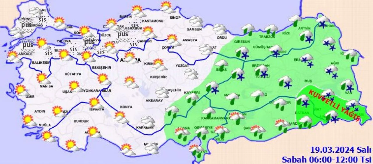 Türkiye yağışlı havanın etkisinde! 6 ile sel uyarısı... İstanbul, Ankara, İzmir ve il il 19 Mart 2024 hava durumu 