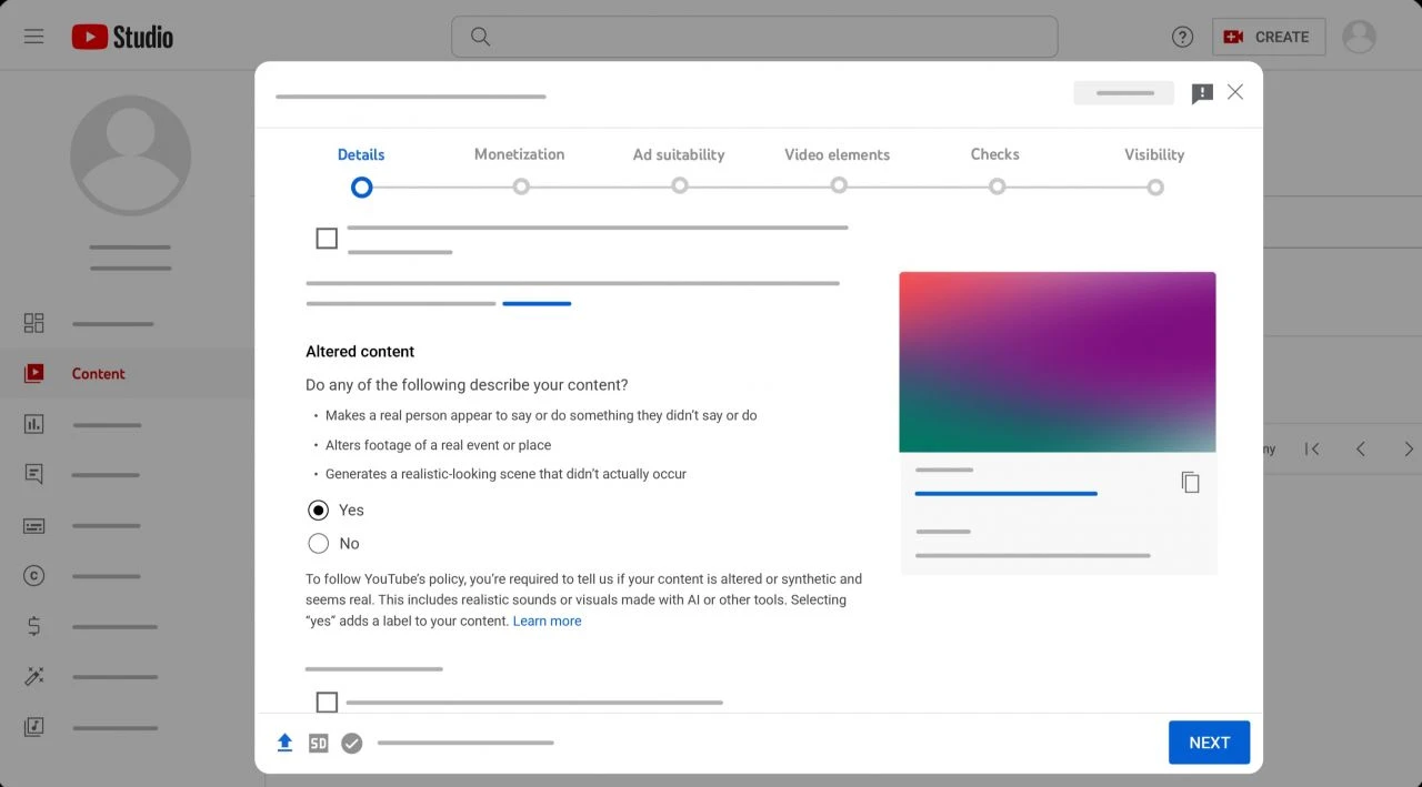 YouTube yapay zeka ile üretilen videolara yeni bir zorunluluk getirdi - 1. Resim