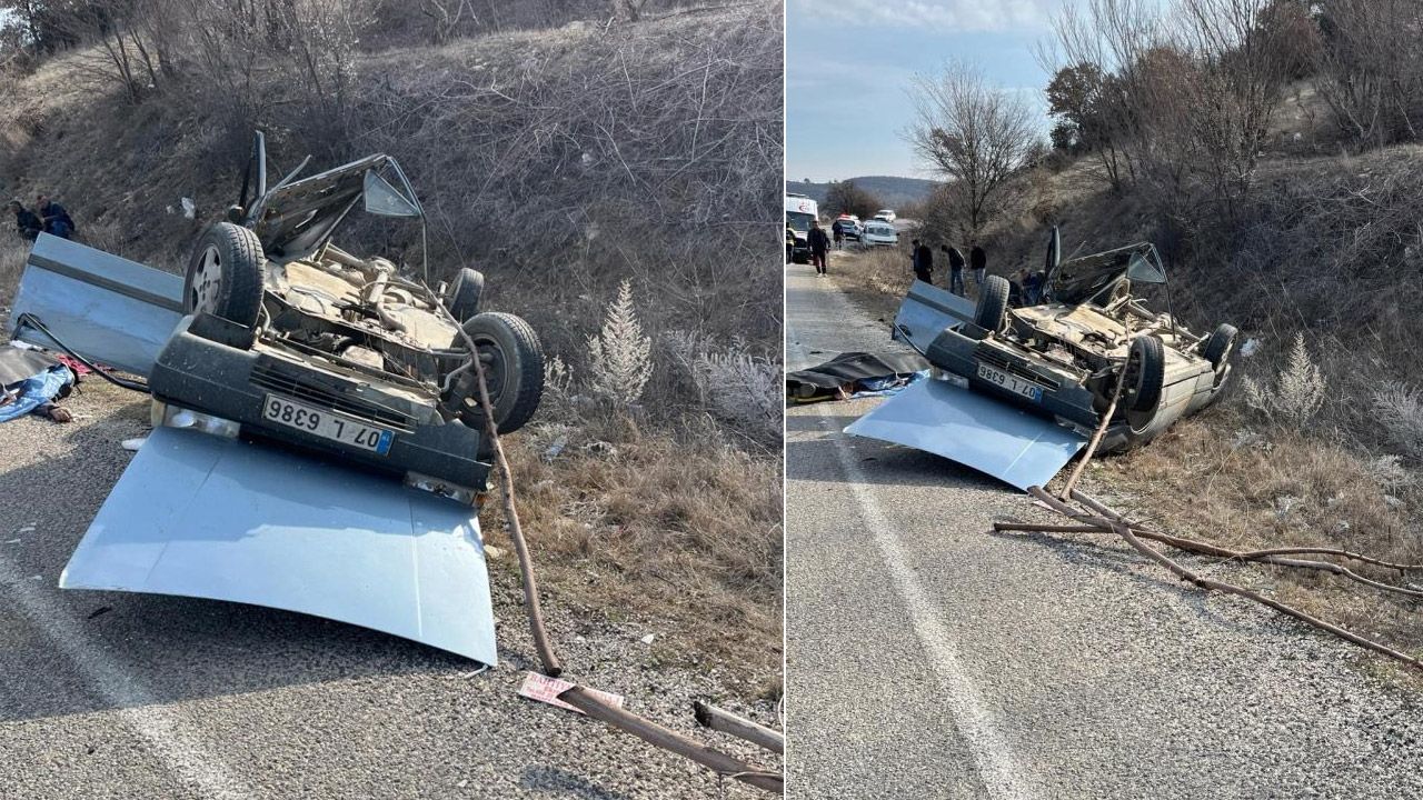 Isparta&#039;da feci kaza! Otomobil takla attı: Ölü ve yaralılar var