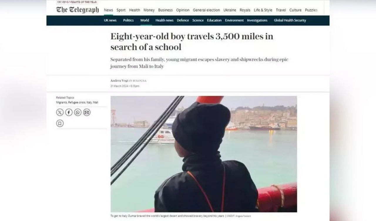 Dünya 8 yaşında Afrika'dan İtalya'ya tek başına giden Oumar'ı konuşuyor! Başına gelmeyen kalmadı ama başardı - 3. Resim