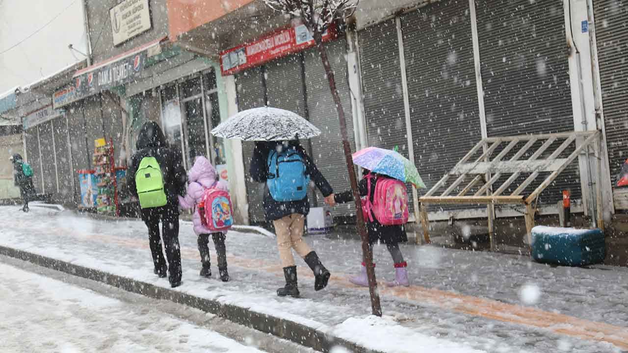 Kar yağışı tatili beraberinde getirdi! 4 ilde eğitime ara