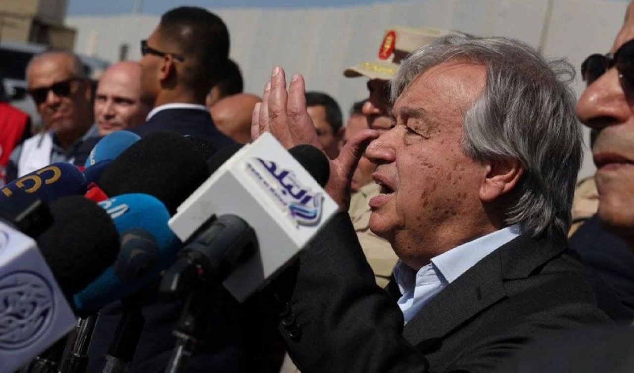 BM Genel Sekreteri Guterres Refah Sınır Kapısı'nda: Tarihin doğru tarafını seçelim - 1. Resim