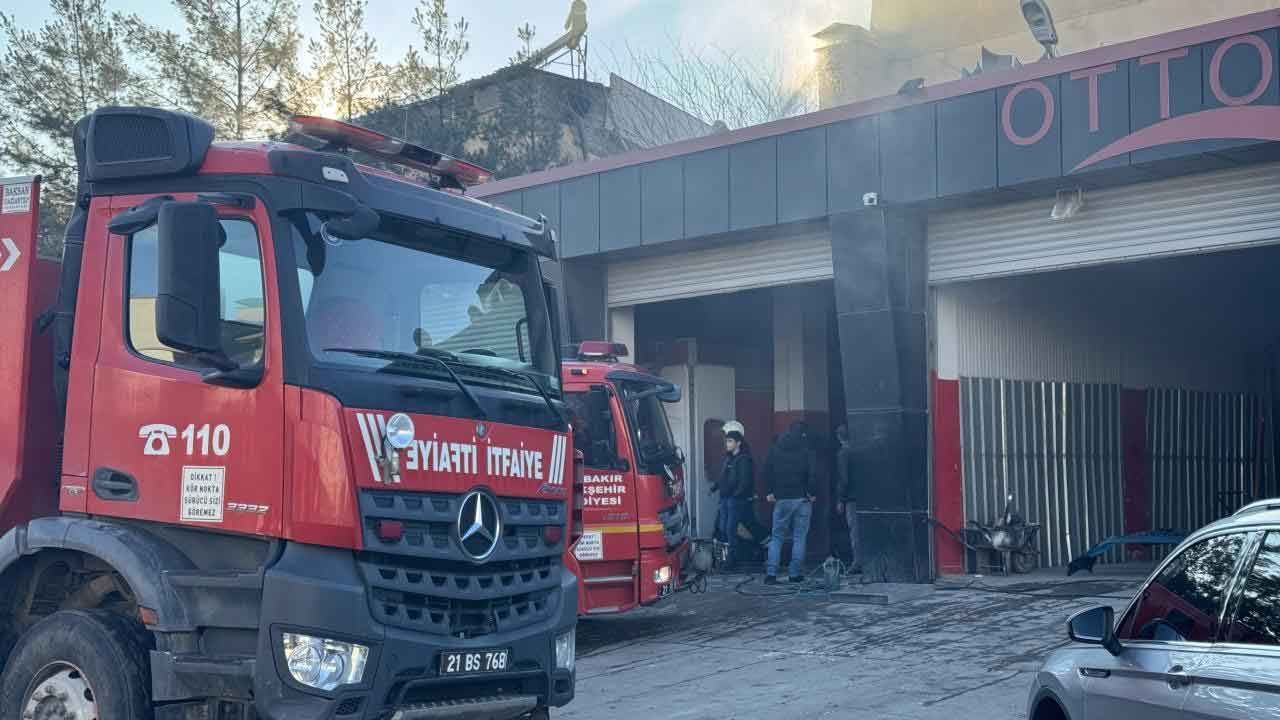 Diyarbakır&#039;da iş yerinde yangın: 3 kişi hastanelik oldu