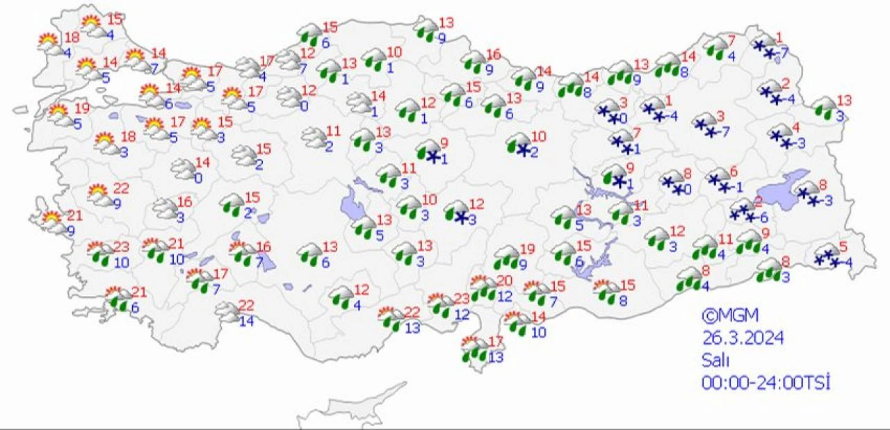 Güneşli günlere aldanmayın... Yağışlı hava geri dönüyor: 24 Mart hava il il hava durumu - 3. Resim