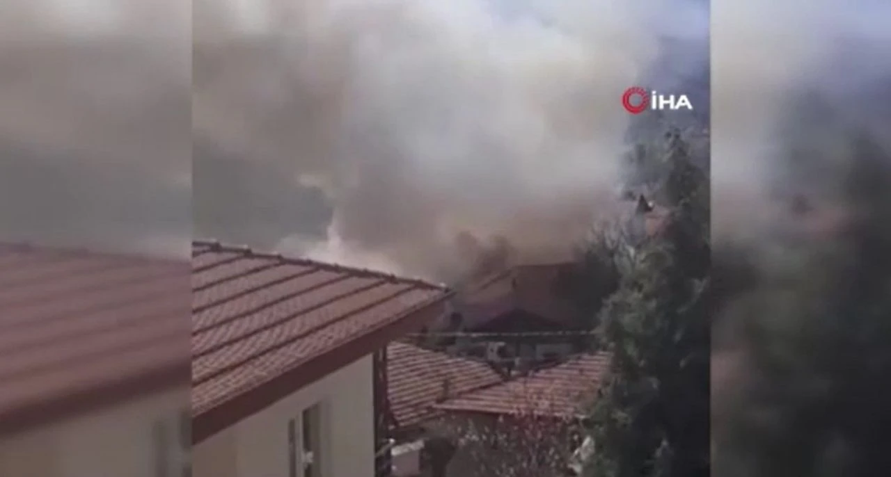 Ankara'da üç çocuğun yaşadığı evde feci <a href=